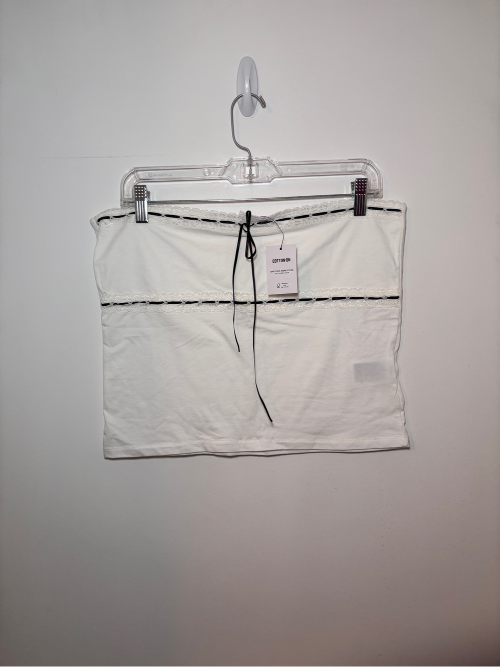 NWT Cotton On Lacy Bow Tube Top